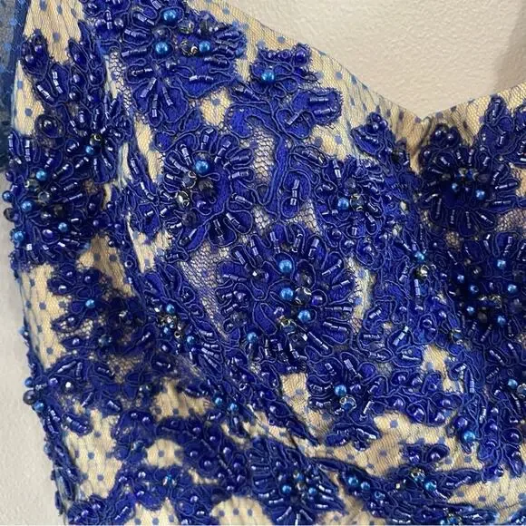 MAC DUGGAL | Navy Blue Evening Ball Gown 65841R - Picture 8 of 16